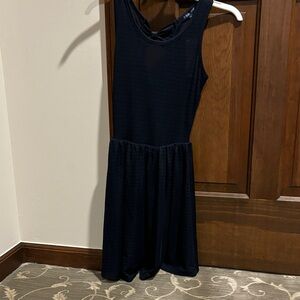 Ocean Drive Navy Ribbed Sleeveless Top